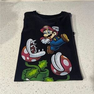 Nintendo Black Super Mario Kids T-Shirt